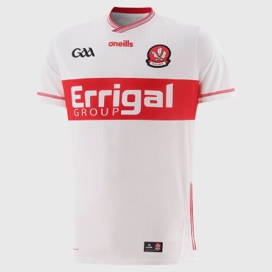 White Derry GAA Alternative Jersey 2026 from O’Neills.