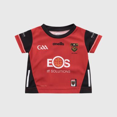 O’Neills Red Down GAA Baby Home Jersey 2025 from O’Neills.