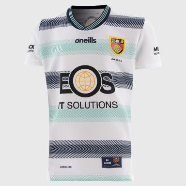 White Down GAA Kids' Alternative Goalkeeper Jersey 2026 from O’Neills.