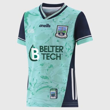 O’Neills Mint Fermanagh GAA Hurling Kids' Alternative Jersey 2025 by O’Neills.