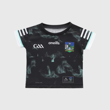 Black Limerick GAA Infant Alternative Jersey 2026 from O’Neills.