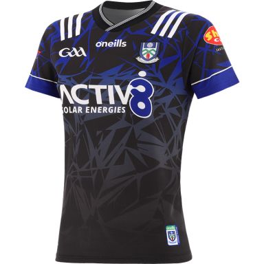 Black Monaghan GAA Goalkeeper Jersey 2024 with ribbed crewneck by O’Neills.