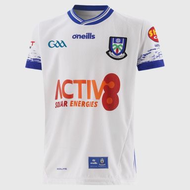 White Monaghan Kids' GAA Home Jersey 2026 from O’Neills.