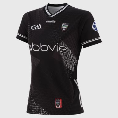 O’Neills Black Sligo GAA Women's Home Jersey 2025 by O’Neills.