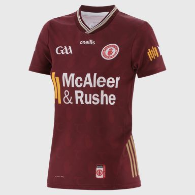 Maroon Tyrone GAA Women's Alternative Jersey 2025 by O'Neills.