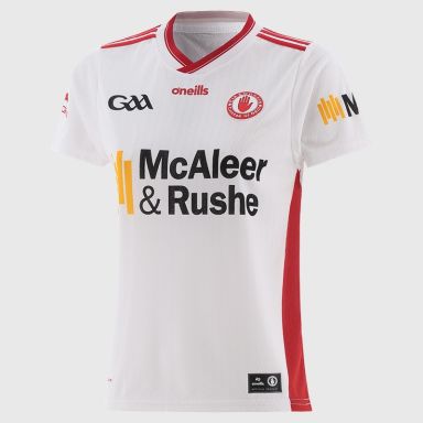 White Tyrone GAA Women’s Fit Home Jersey 2026 from O’Neills.