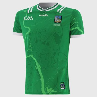 O'Neills Limerick GAA Player Fit 2 Stripe All Ireland Hurling Champions Jersey 2026