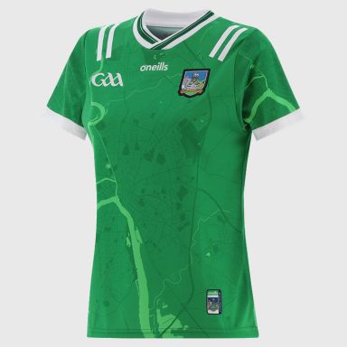 O’Neills Green Limerick GAA Women's Home Jersey 2025 by O’Neills.