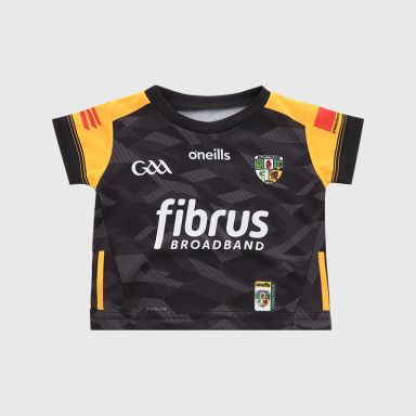 O’Neills Black Antrim GAA Baby Goalkeeper Jersey 2025 from O’Neills.