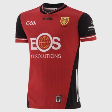 O’Neills Red Down GAA Player Fit Home Jersey 2025 from O’Neills.