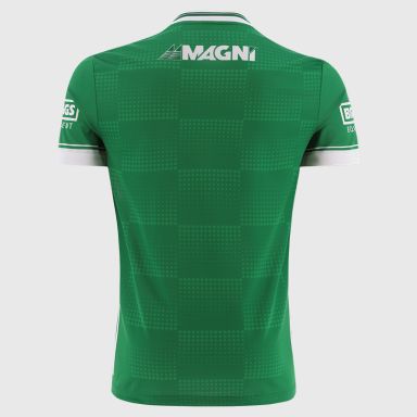 O’Neills Green Laois GAA Player Fit Goalkeeper Jersey 2025 with ribbed crewneck by O’Neills.