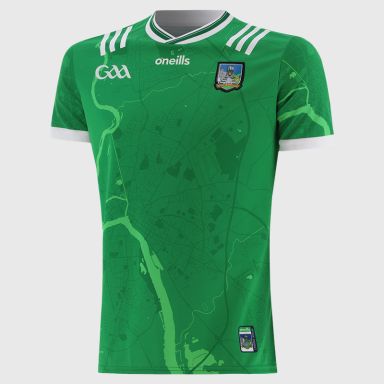 O’Neills Green Limerick GAA Player Fit Home Jersey 2025 by O’Neills.