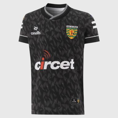 Black Donegal GAA Kids' Short Sleeve Training Top 2026 from O’Neills.