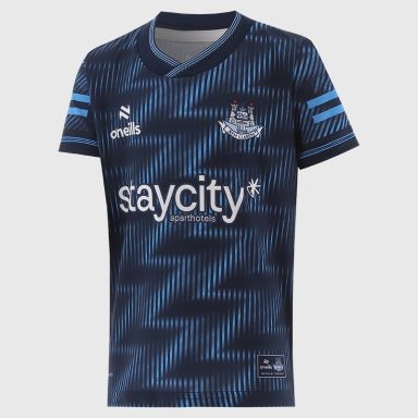 Blue Dublin GAA Kids' Short Sleeve Training Top 2026 from O’Neills.