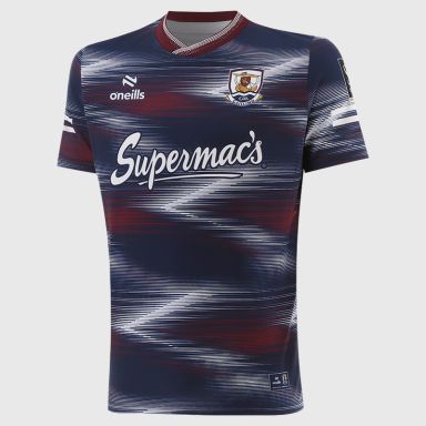 Marine Galway Hurling Kids' Short Sleeve Training Top 2026 from O’Neills.