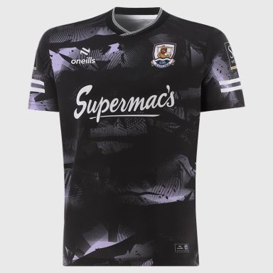 Black Galway GAA Short Sleeve Training Top 2026 from O’Neills.