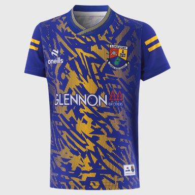 Royal / Amber Longford GAA Kids' Short Sleeve Training Top 2026 from O’Neills.