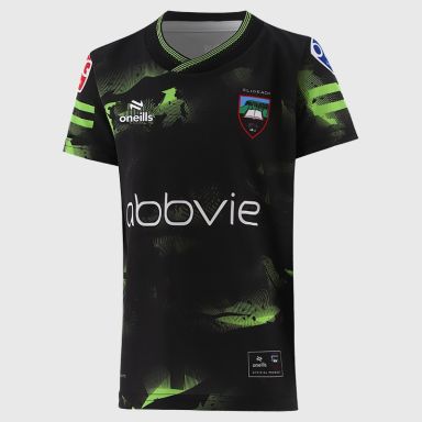 Black Sligo GAA Kids' Short Sleeve Training Top 2026 from O’Neills.