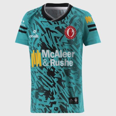 O'Neills Tyrone GAA Kids' 2 Stripe Short Sleeve Training Top 2026
