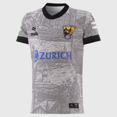 Grey Wexford Hurling Kids' Short Sleeve Training Top 2026 from O’Neills.