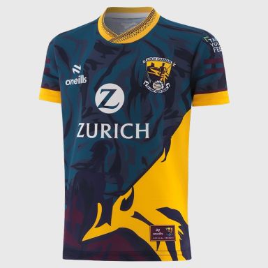 Navy Wexford GAA Kids' Short Sleeve Training Top 2026 from O’Neills.