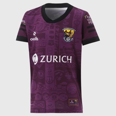 Purple Wexford GAA Kids' Short Sleeve Training Top 2026 from O'Neills.