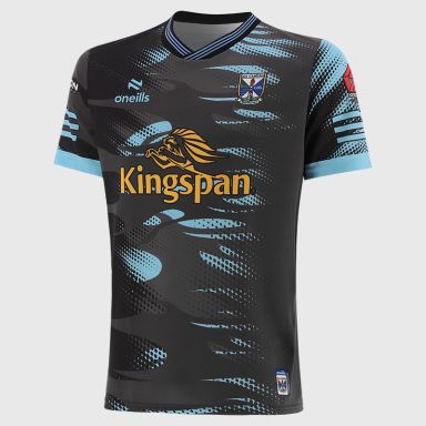 Black Cavan GAA Short Sleeve Training Top by O’Neills.