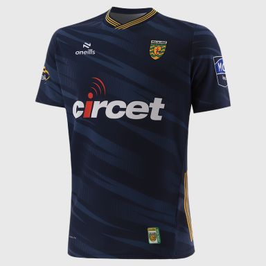Navy Donegal GAA Kids' Short Sleeve Training Top 2025 by O'Neills.