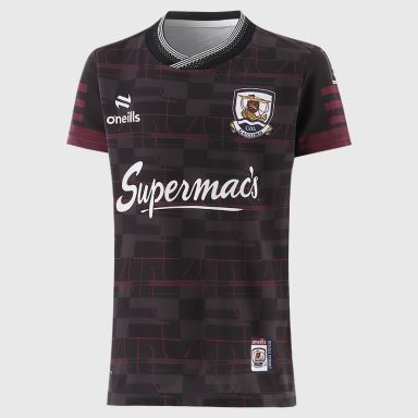 O'Neills Galway GAA Kids' Short Sleeve Training Top 2025.