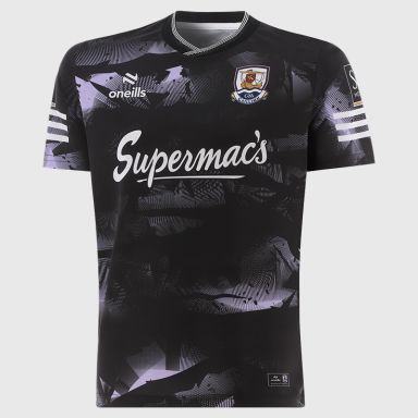 Black Galway GAA Short Sleeve Training Top 2026 from O’Neills.