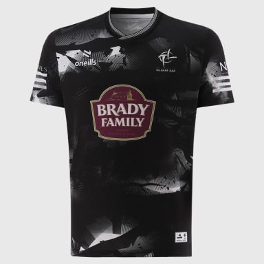 Black Kildare GAA Short Sleeve Training Top 2026 from O’Neills.