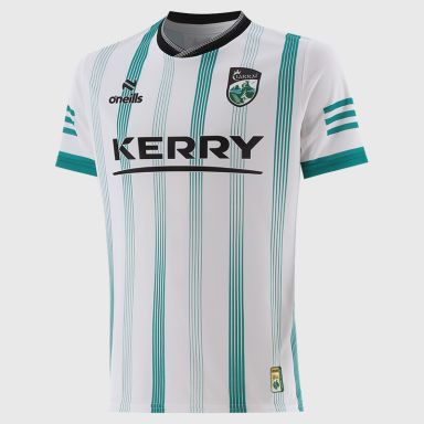 White Kerry GAA Men's Short Sleeve Training Top by O’Neills.