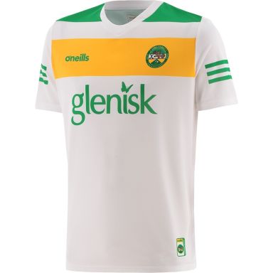 White Offaly GAA Short Sleeve Training Top By O'Neills.