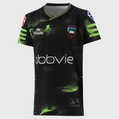 Black Sligo GAA Kids' Short Sleeve Training Top 2026 from O’Neills.