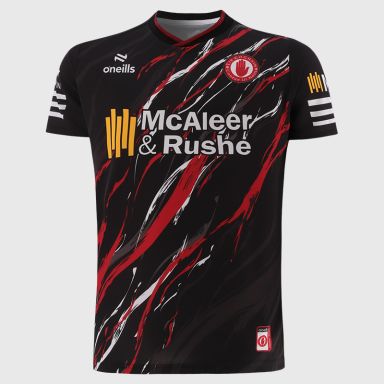 Black Tyrone GAA Men's Short Sleeve Training Top by O’Neills.
