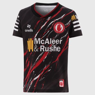 Black Tyrone GAA Kids' Short Sleeve Training Top by O’Neills.