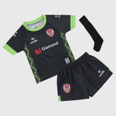 O'Neills Derry City FC Kids' Home Goalkeeper Mini Kit 2026