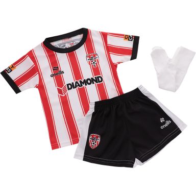 O'Neills Derry City FC Kids' Home Mini Kit 2024