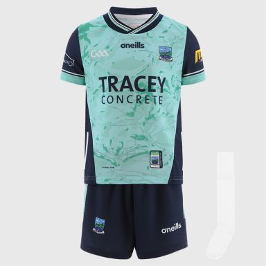 O’Neills Green Fermanagh GAA Goalkeeper Mini Kit 2025 with jersey, shorts and socks by O’Neills.