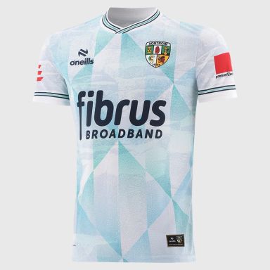 White Antrim GAA Player Fit Short Sleeve Training Top 2026 from O’Neills.