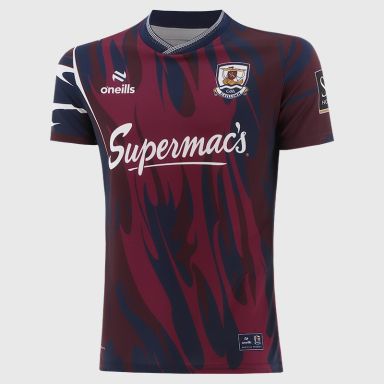 Maroon Galway Hurling Player Fit Short Sleeve Training Top 2026 from O’Neills.