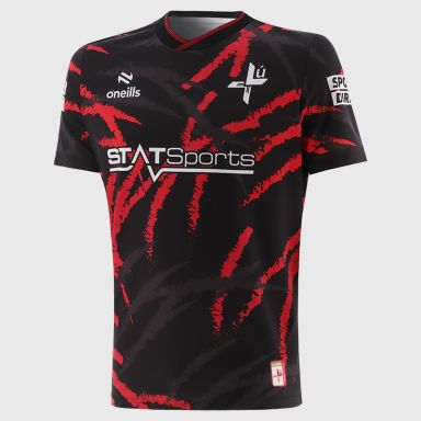 O'Neills Black Louth GAA Short Sleeve Training Top 2025 by O'Neills.
