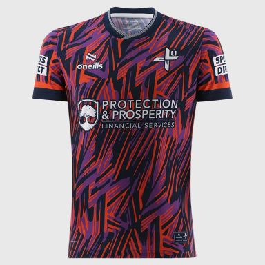 Multi Coloured Louth GAA PLayer Fit Short Sleeve Training Top 2026 from O’Neills.
