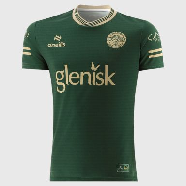 Green / Gold Offaly GAA Player Fit Short Sleeve Training Top 2026 from O’Neills.