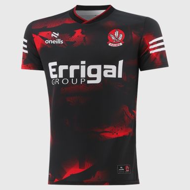 Black / Red Derry GAA Player Fit Short Sleeve Training Top 2026 from O’Neills.