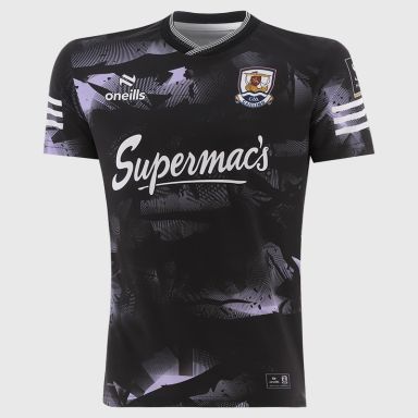 Black Galway GAA Player Fit Short Sleeve Training Top 2026 from O’Neills.