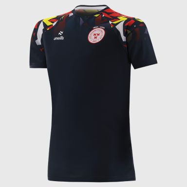 Marine / White / Red / Yellow Shelbourne F.C. Men's Warm-Up Training T-Shirt by O’Neills.