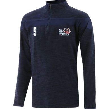 The Ryan McBride Foundation Auckland Brushed Half Zip Top Marine