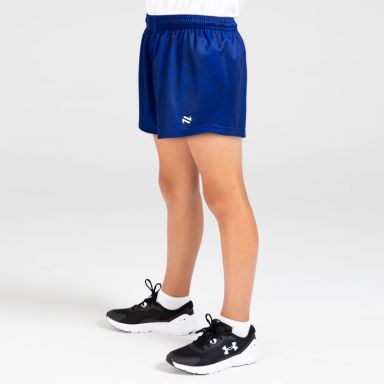 Royal Blue / White Kids' Tokyo shorts with modern design by O'Neills.