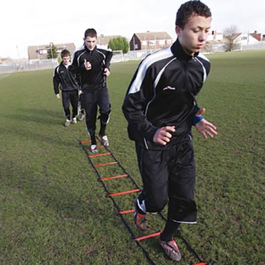 black and red 4 metre long Precision Speed Ladder from O'Neills